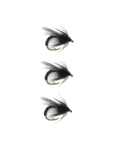 Black Pennel Wet Flies (x3)