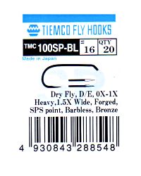 Tiemco TMC100 SP Barbless Dry Fly Hooks