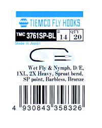Tiemco TMC3761 SP BL Wet Fly and Nymph Hooks