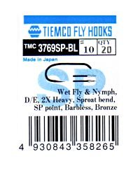 Tiemco TMC3769 SP BL Wet Fly and Nymph Hooks